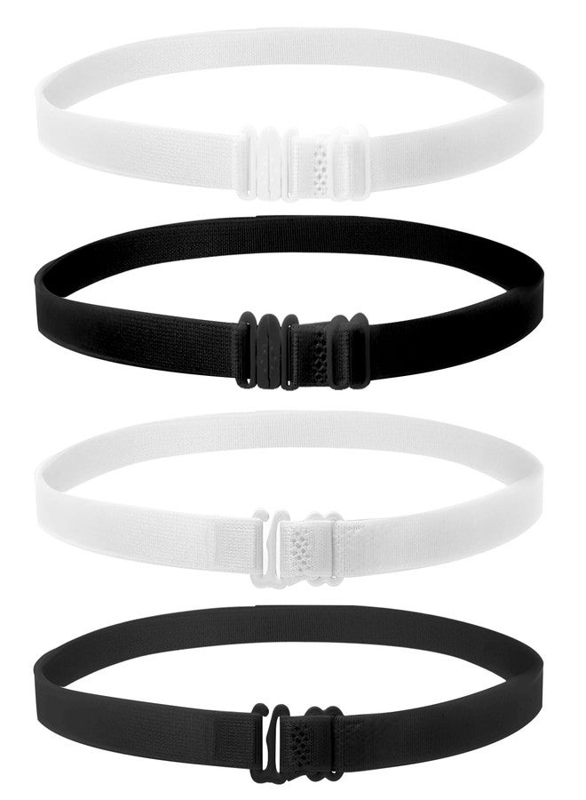 Gallipower 4Pcs Adjustable Band For Crop Tops,Women Elastic Stretch Belt,Shirt Tuck Band For Women,Crop Band For Tucking Shirts,Shirt Cropping Band(Style A) - Image 1